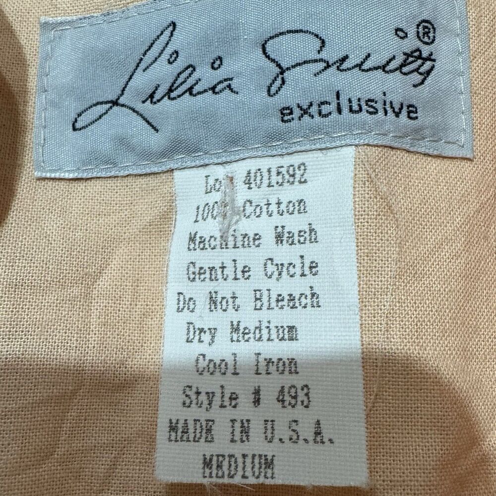 Vintage 80s Lilia Guilty Western Blouse Shirt USA Fringe Rodeo Embroidered Sz M - Picture 3 of 8